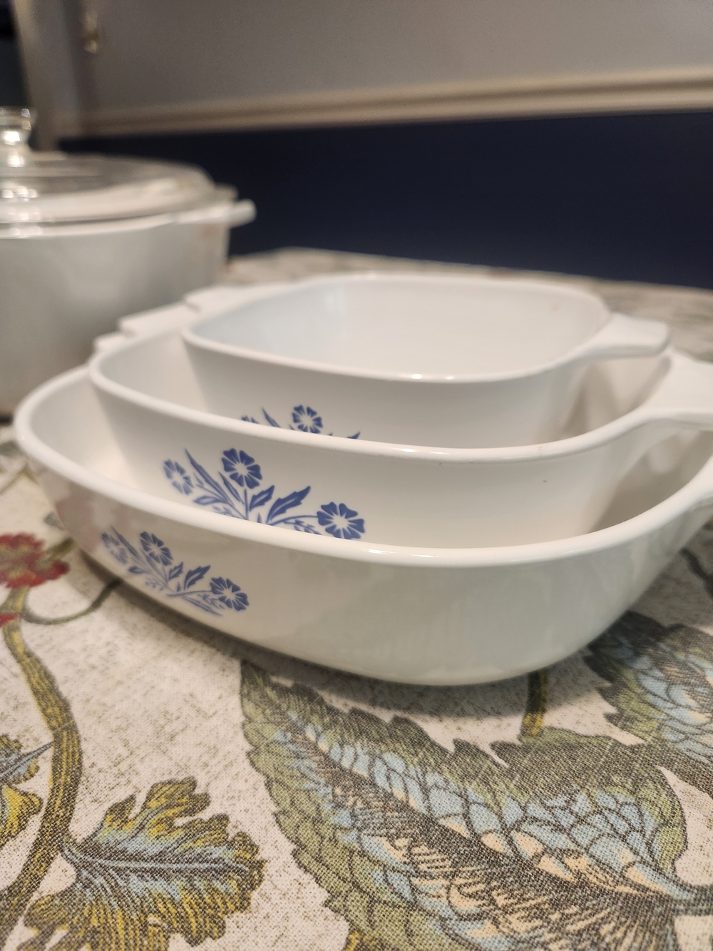 Vintage CorningWare Blue Cornflower 6-Piece Casserole Set w/ Lid – Made in USA - Picture 4 of 5